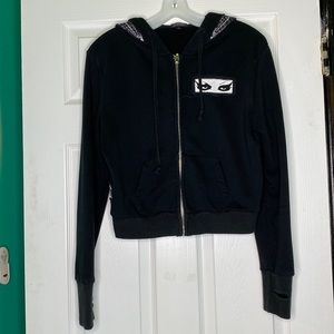 Widow Dead of Night cropped hoodie